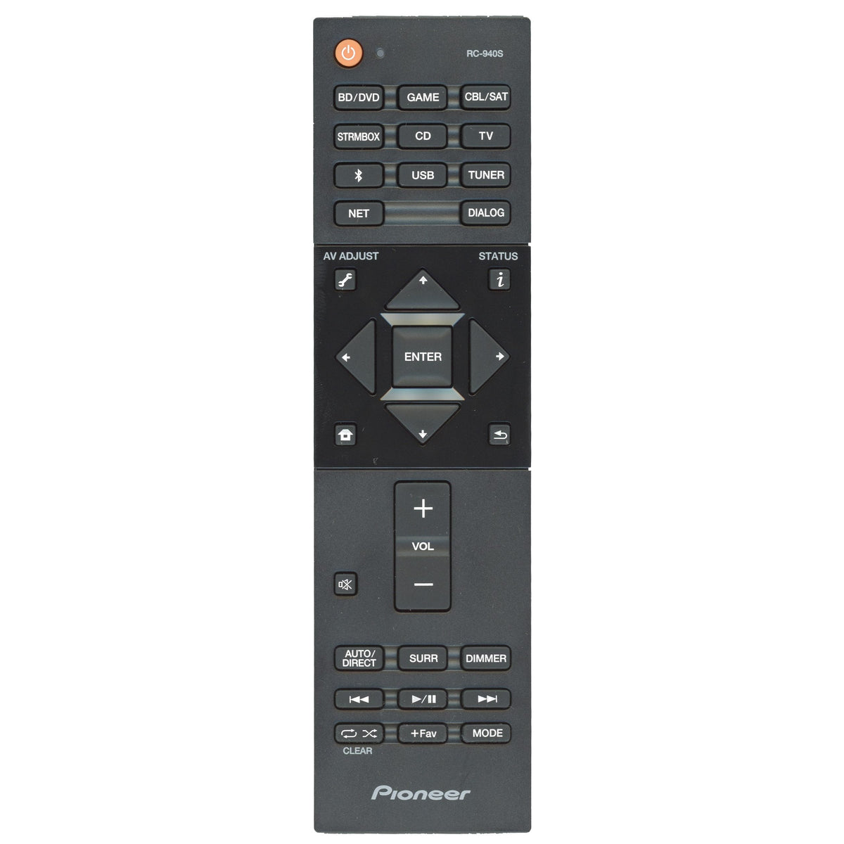 Pioneer RC940S Sound Bar Remote Control - 24140940