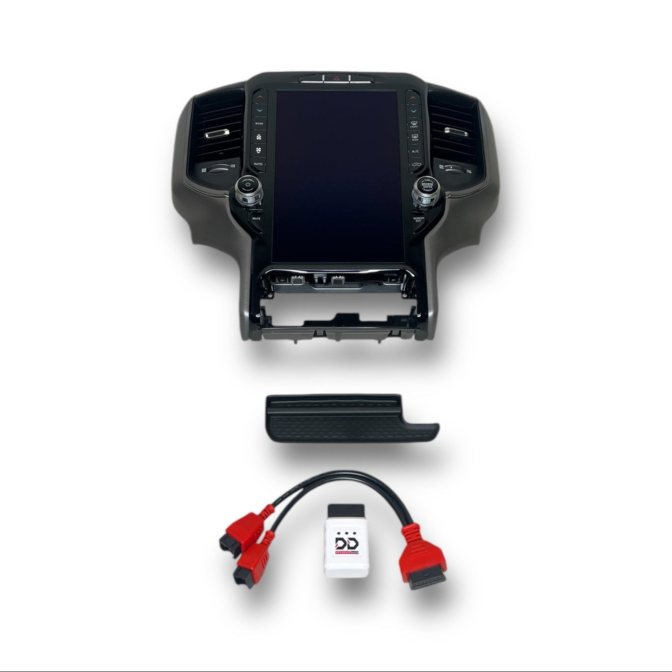 2019-2024 RAM 1500 UBQ Uconnect 5 Upgrade kit with 12-inch Touchscreen including Wireless Apple CarPlay / Android Auto
