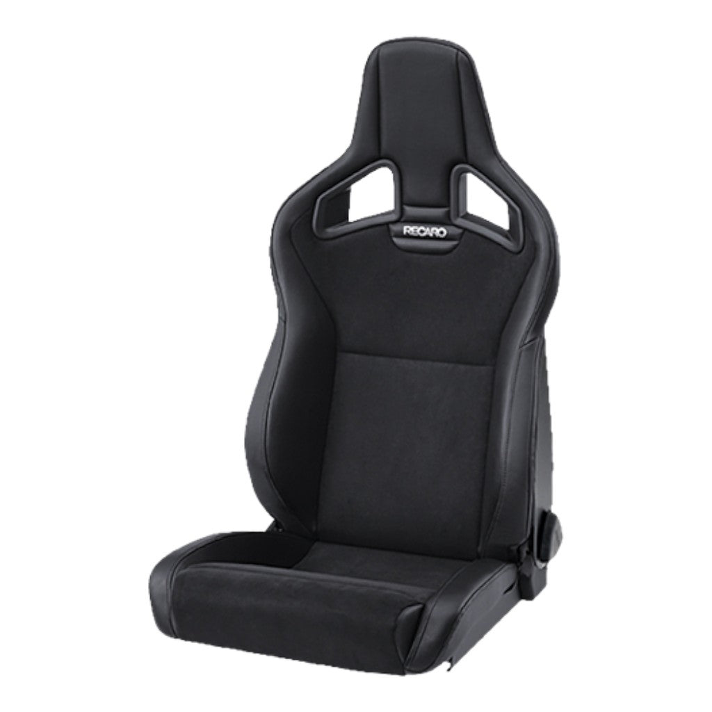 RECARO 415.10.1575 Left Heated Sport Seat Cross Sportster CS SAB, Artificial Leather Black / Dinamica Black