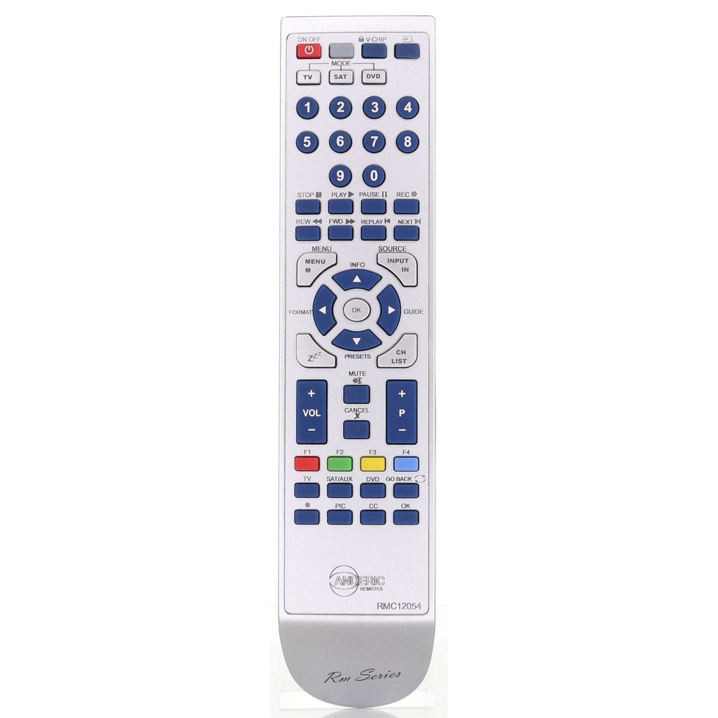 Anderic RMC12054 Replacement for RCA RC225 RC2254702/01 TV Remote Control