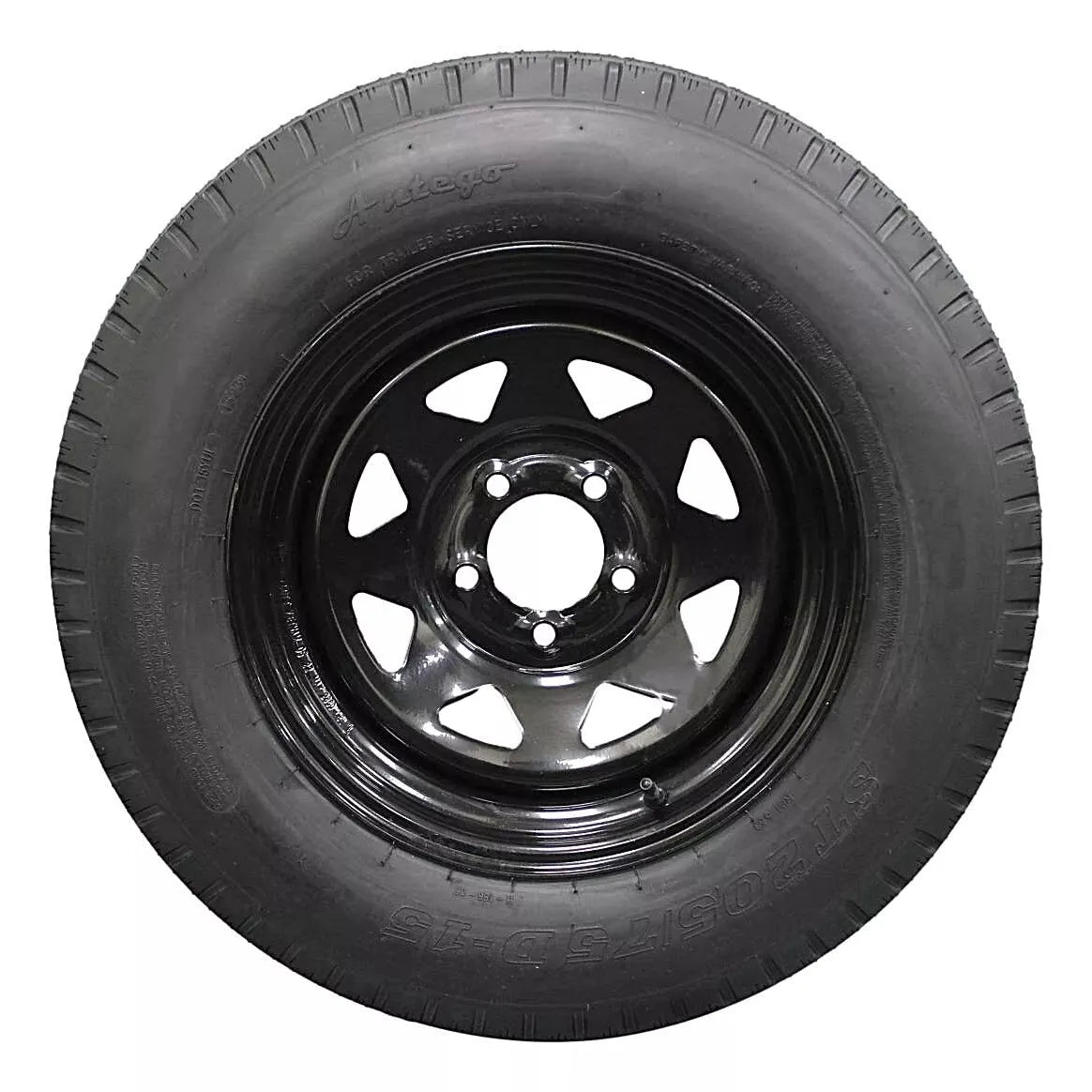 (Set of 4) Antego Tire and Wheel 205/75D15 Highway Terrain Assembly – Optimized for High Load Performance, 15.0-Inch Rim, Load 101.0, Speed M | A15604500096206ST20575D15-B4