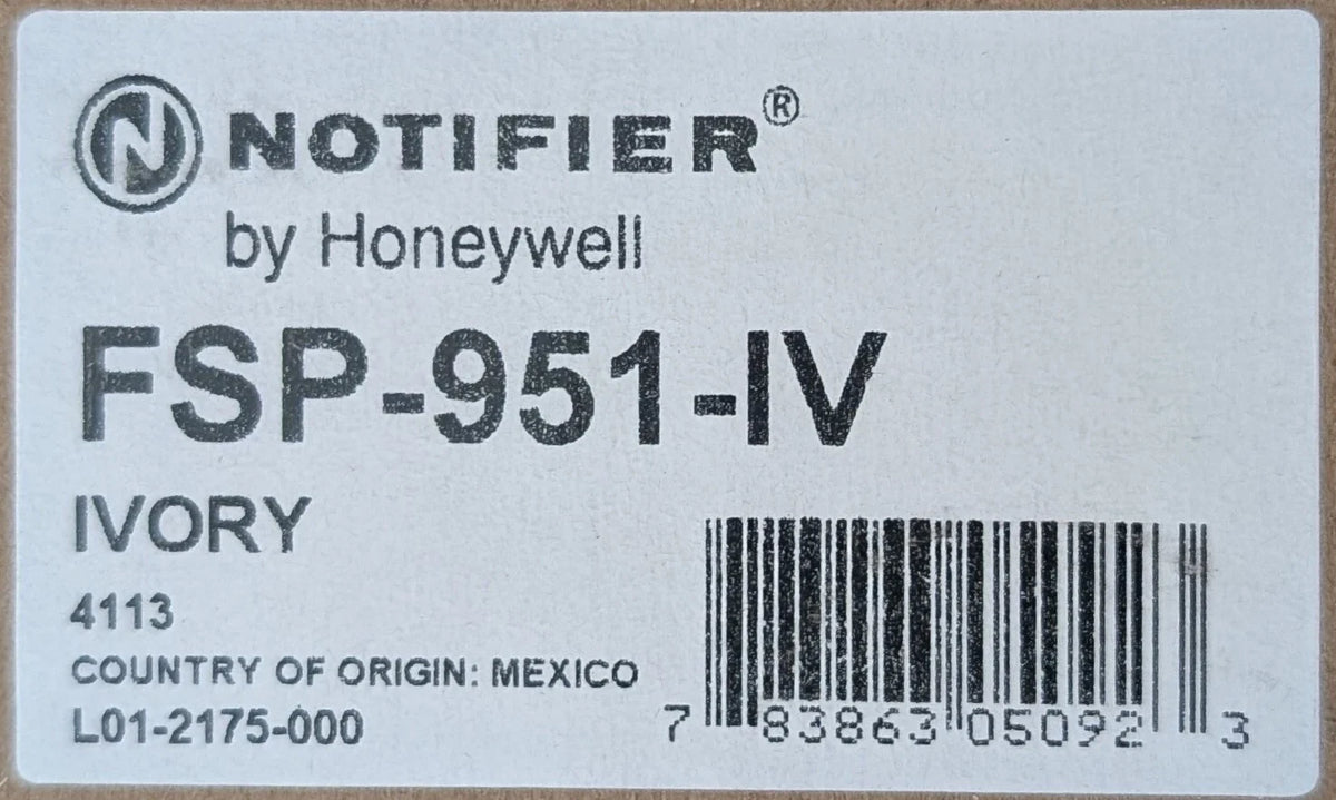 Notifier FSP-951-IV Smoke Detector - Ivory