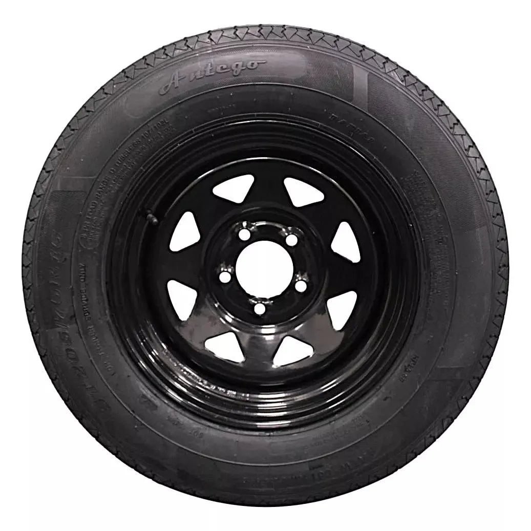 (Set of 2) Antego Tire and Wheel 205/75R15 Highway Terrain Assembly – Optimized for High Load Performance, 15.0-Inch Rim, Load 107.0, Speed M | A15604500096108ST20575R15-B2