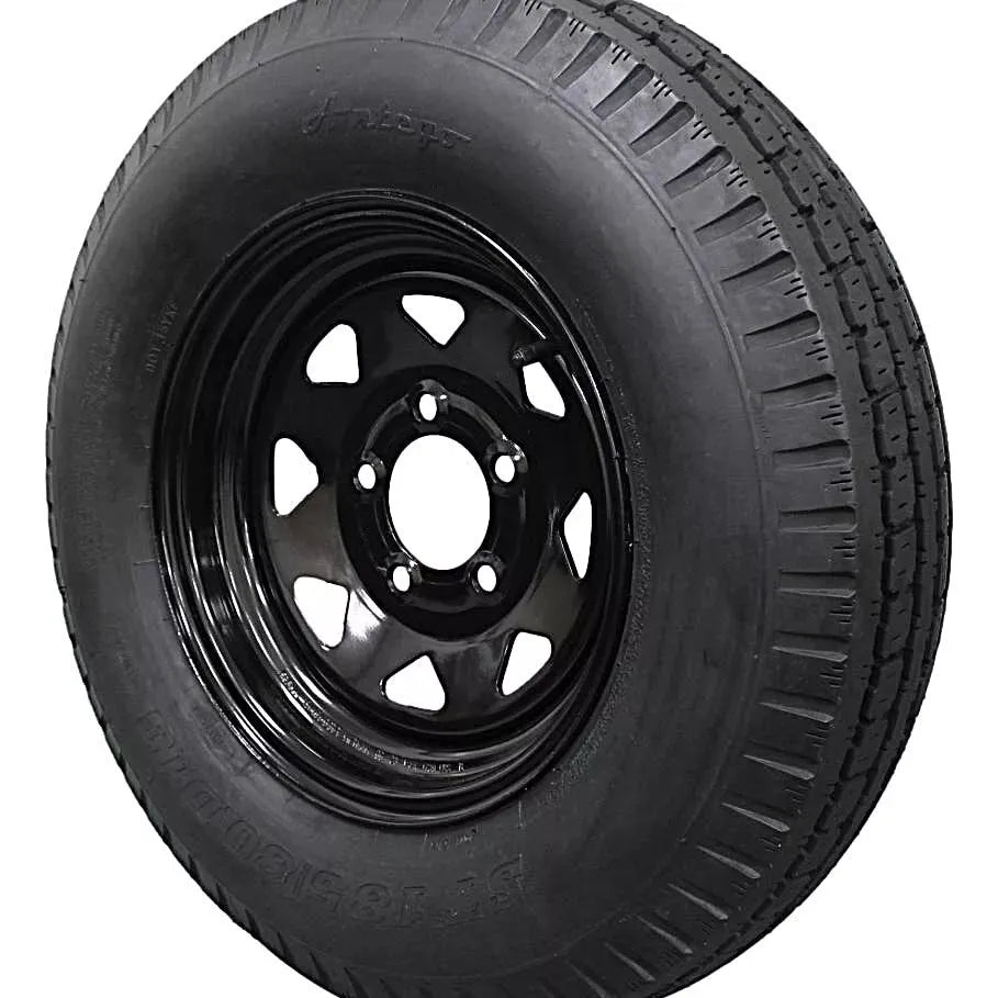 (Single Assembly) Antego Tire and Wheel 185/80D13 Highway Terrain Assembly – Optimized for High Load Performance, 13.0-Inch Rim, Load 94.0, Speed M | A130454510096206ST18580D13