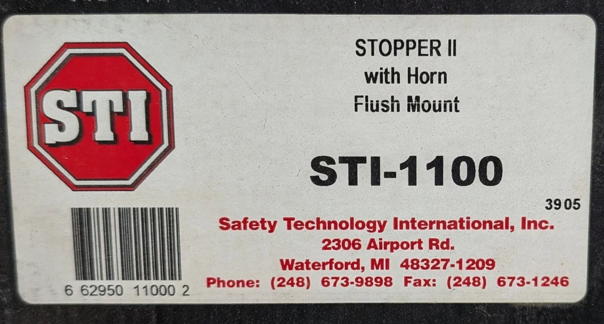 STI STI-1100 Stopper II With Horn Flush Mount