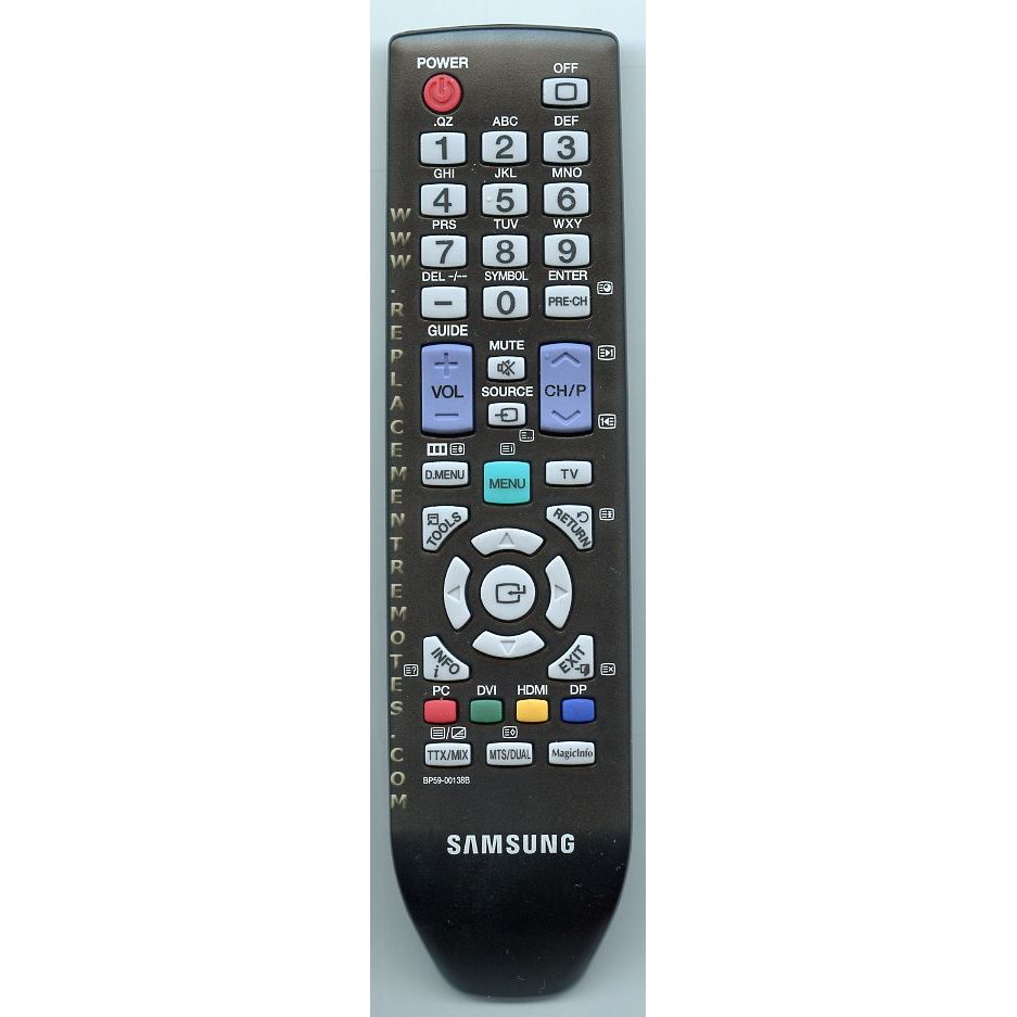 Samsung BP59-00138B TV Remote Control - BP5900138B