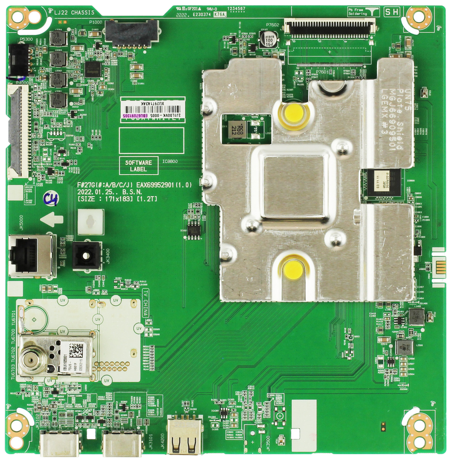 LG EBU67091305 Main Board for 32LQ630BPUA.BUSSLJM