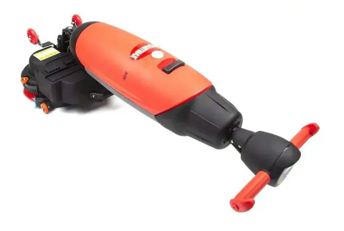 SM430 17" Walk-behind Automatic Floor Scrubber Machine, 360 Degree Rotating Head, 10000 sqft/h, Cordless Rechargeable Lithium Battery