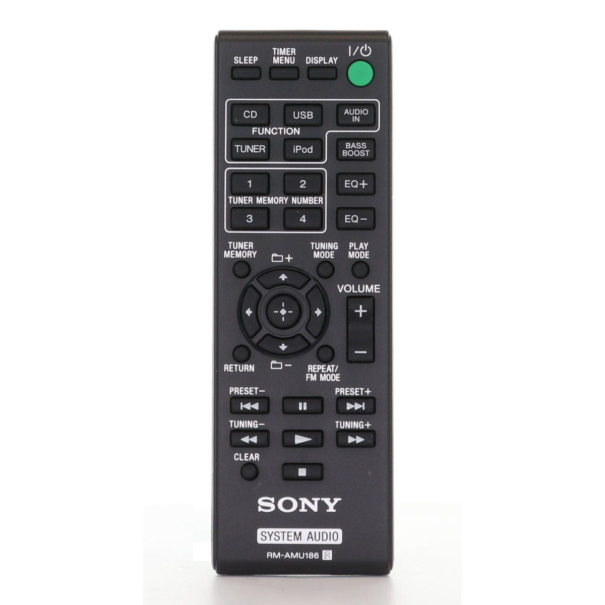 Sony RM-AMU186 Mini Hi-Fi System Audio Remote Control - RMAMU186