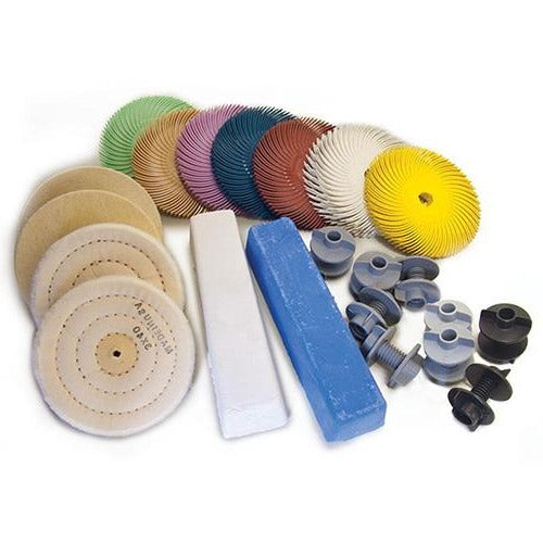 Bench Lathe Polishing Kit, 57 piece set - Wayne Werner by Foredom