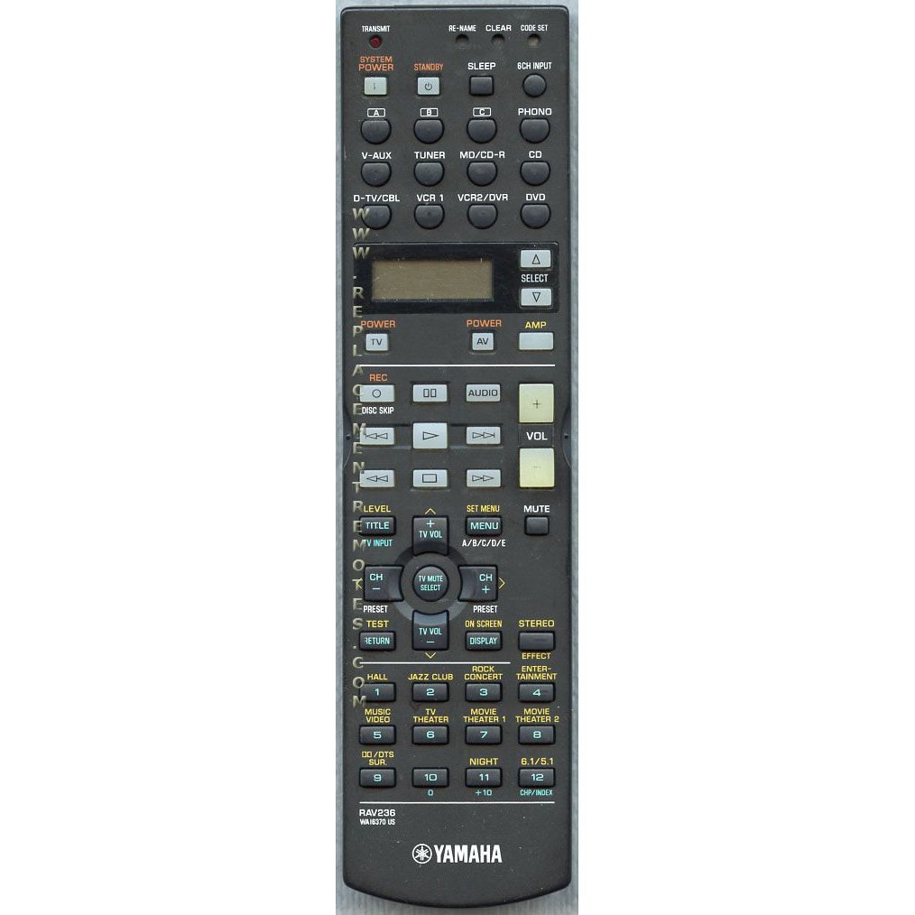 Anderic Substitute For Yamaha RAV236 Receiver Remote Control
