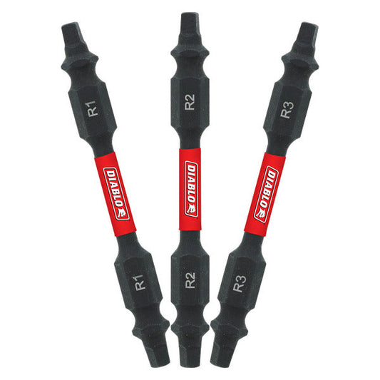 Diablo DDESQ225B 2-1/2" Double-Ended Square Drive Bit (Bulk)