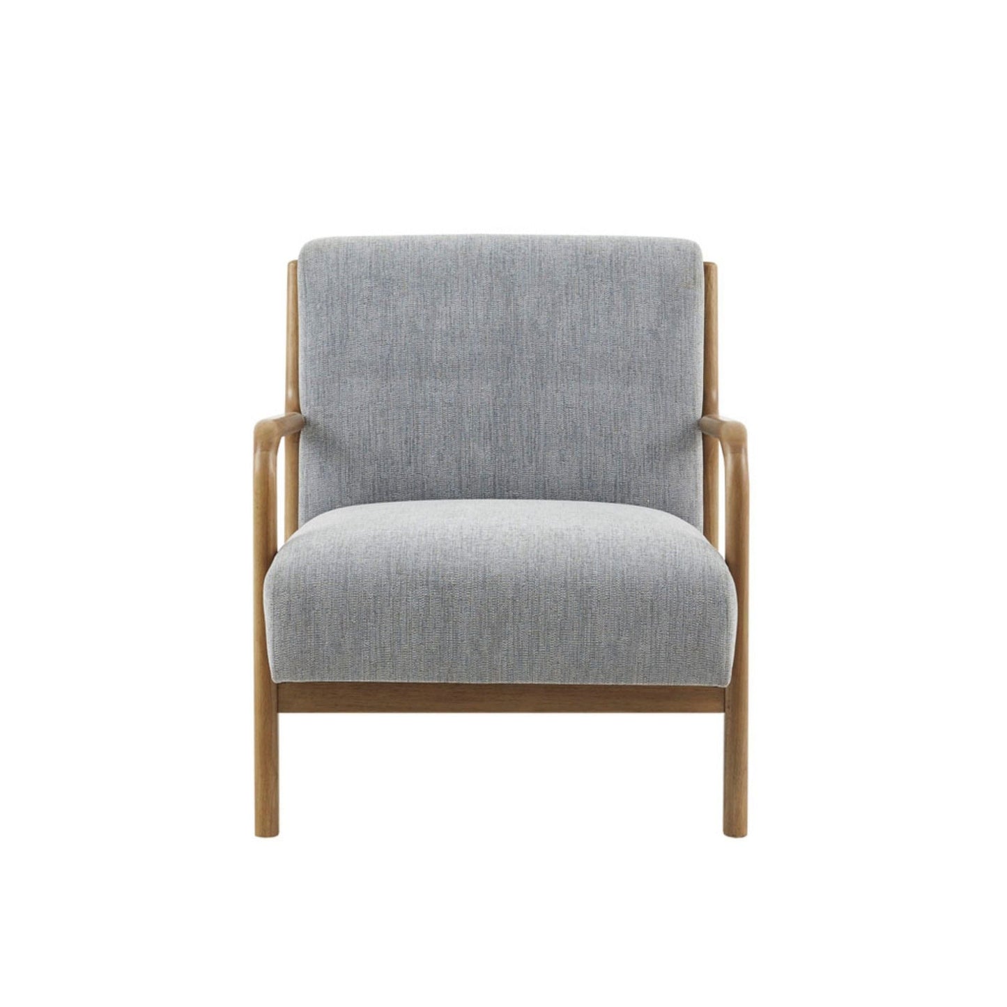 Mid-Century Style Lounge Chair With Upholstered Seat