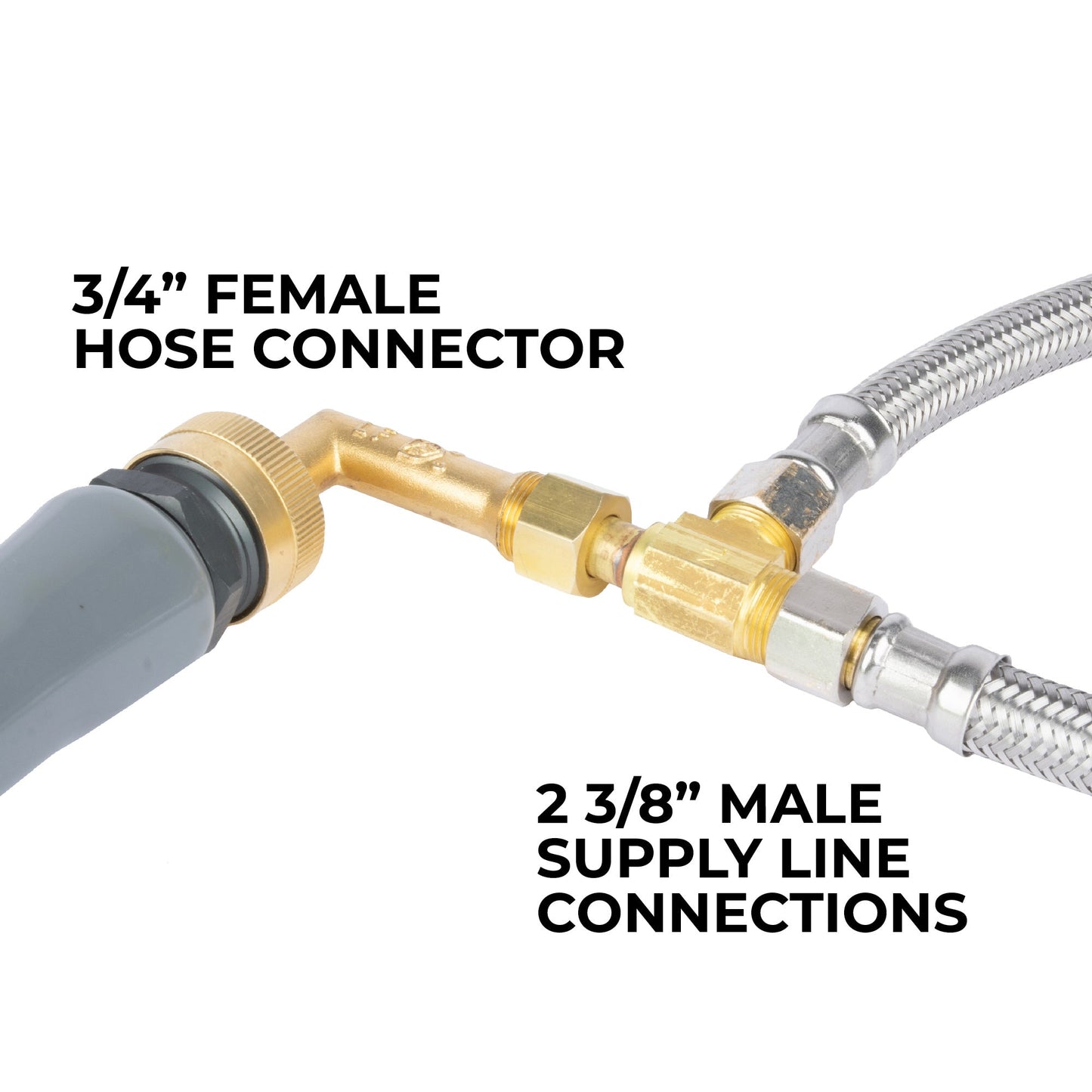 ¾ in. Garden Hose Connector Attachment for Utility Sinks