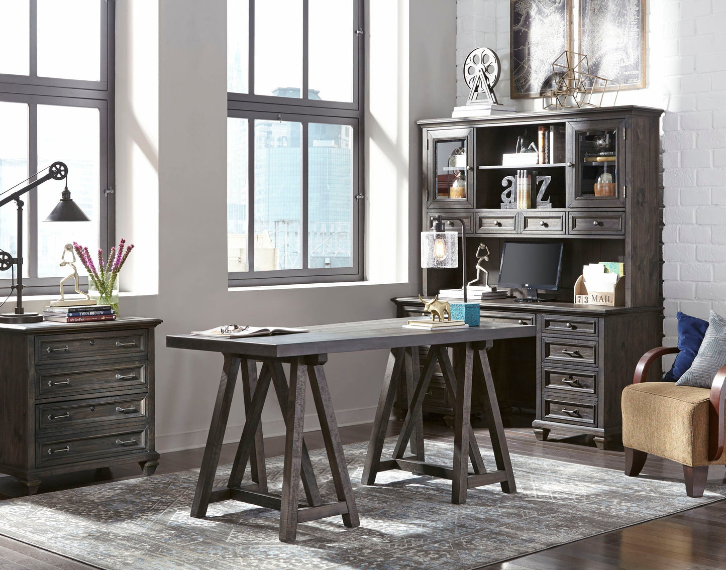Sutton Place - Lateral File - Weathered Charcoal