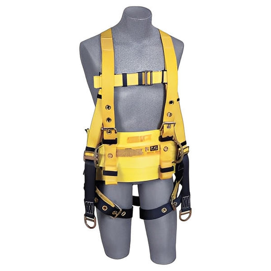 Derrick Belt, Work Pos D-rings, Pass Thru Bkle Conn to Harness - All Sizes