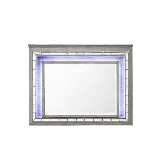 Antares - Mirror With LED - Light Gray