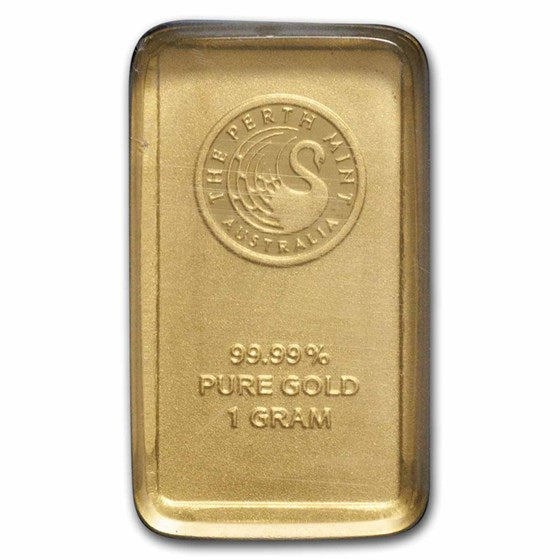 1 Gram Gold Bar 999 Fine Investment Grade Bullion 0.032 Oz