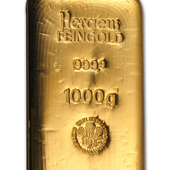 1 Kilo Gold Bar .9999 Fine Argor-Heraeus Cast 32.15 Oz
