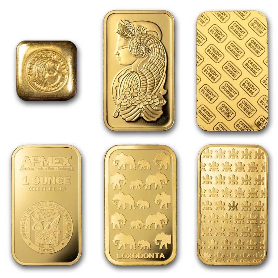1 oz Gold Bar Private Mint .9999 Fine Secondary Market