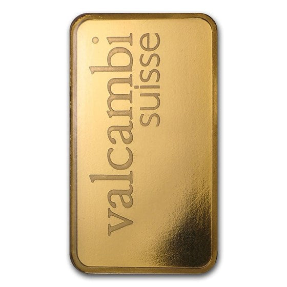 1 oz Gold Bar Valcambi .9999 Fine In Assay
