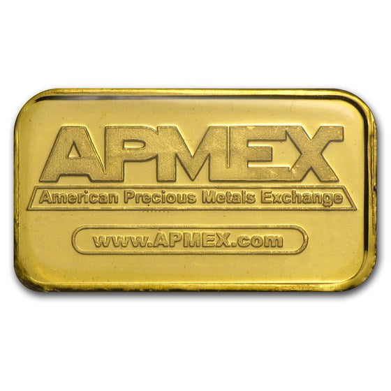 10 Gram Gold Bar APMEX .9999 Fine TEP 0.3215 Oz