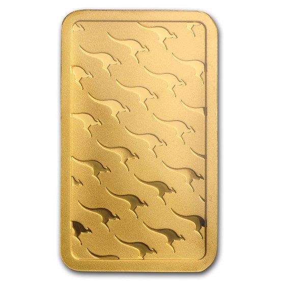 10 Gram Gold Bar Perth Mint .9999 Fine In Assay 0.3215 Oz