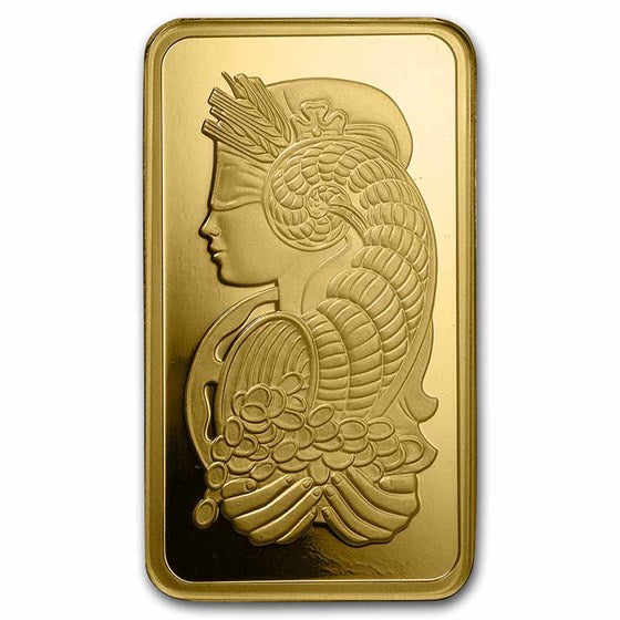 100 Gram Gold Bar PAMP Lady Fortuna Veriscan .9999 Fine In Assay 3.215 Oz