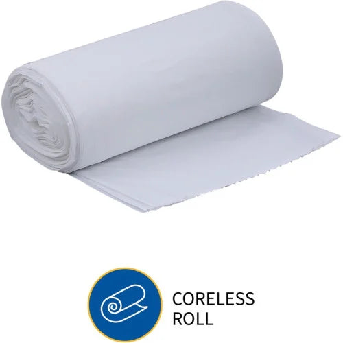 Heavy-Duty Tall Kitchen Trash Bags Small Size - 13 gal Capacity - 31" Length x 24" Width x 0.85 mil (22 Micron) Thickness - Low Density - White - Kitchen - Recycled - 150/Box - 1 / Carton (GJO02312)