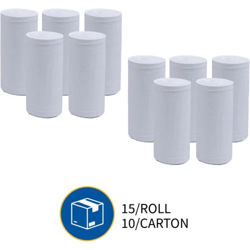 Heavy-Duty Tall Kitchen Trash Bags Small Size - 13 gal Capacity - 31" Length x 24" Width x 0.85 mil (22 Micron) Thickness - Low Density - White - Kitchen - Recycled - 150/Box - 1 / Carton (GJO02312)