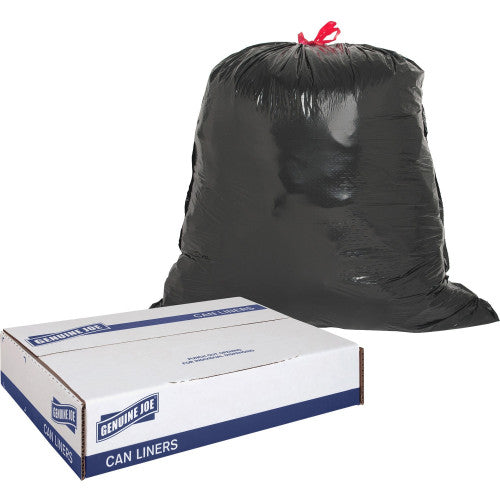 Trash Can Liners Medium Size - 30 gal Capacity - 32" Length x 30" Width x 1.05 mil (27 Micron) Thickness - Low Density - Black - Resin - 42/Box - 1 / Carton (GJO01230)