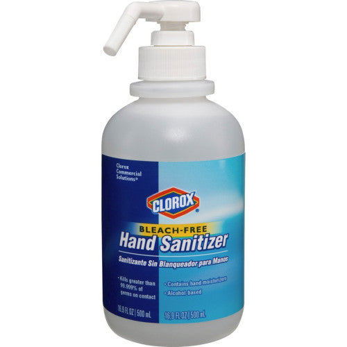 Clorox Commercial Solutions Hand Sanitizer 16.91 fl oz - Pump Bottle Dispenser - Kill Germs - Hand - Moisturizing - Clear - Non-sticky, Non-greasy - 12 / Carton (02176CT)