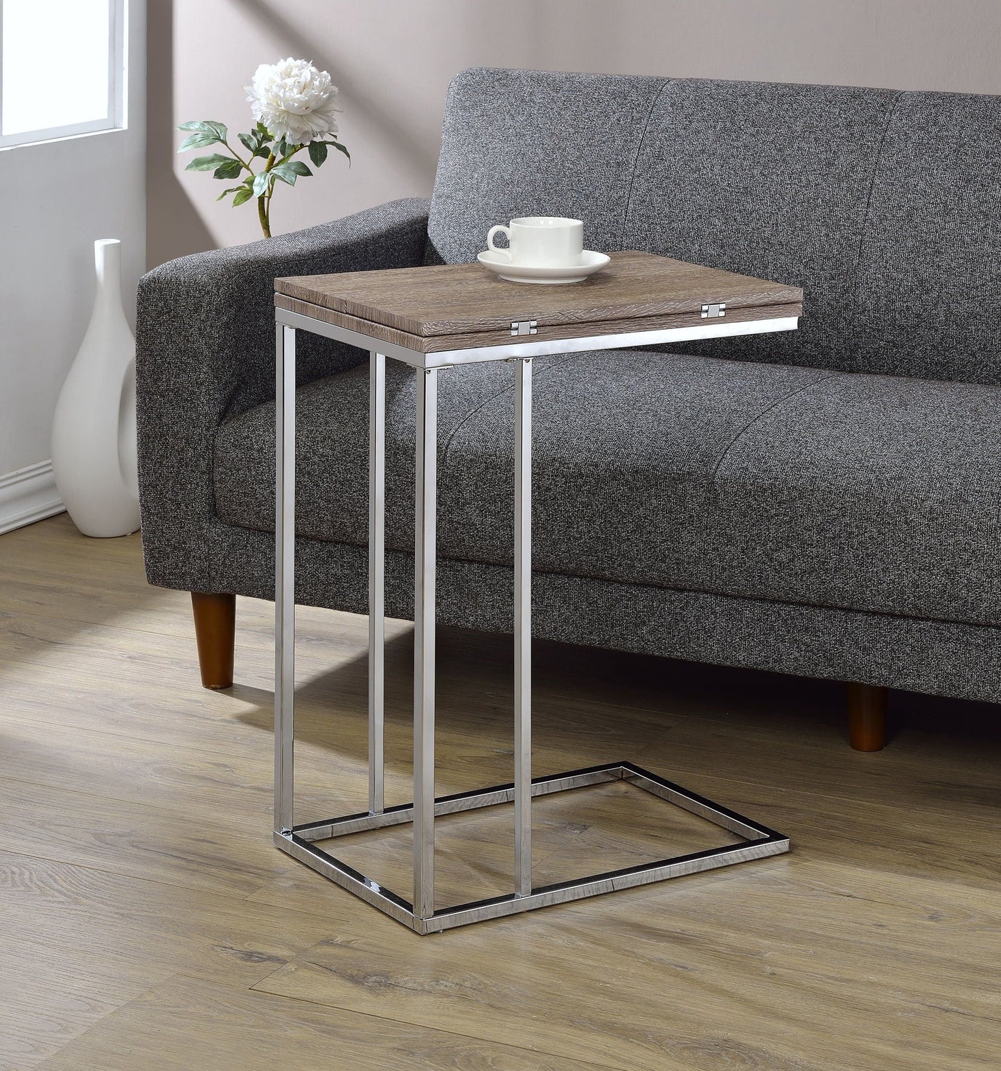 Danson - Weathered Accent Table - Oak