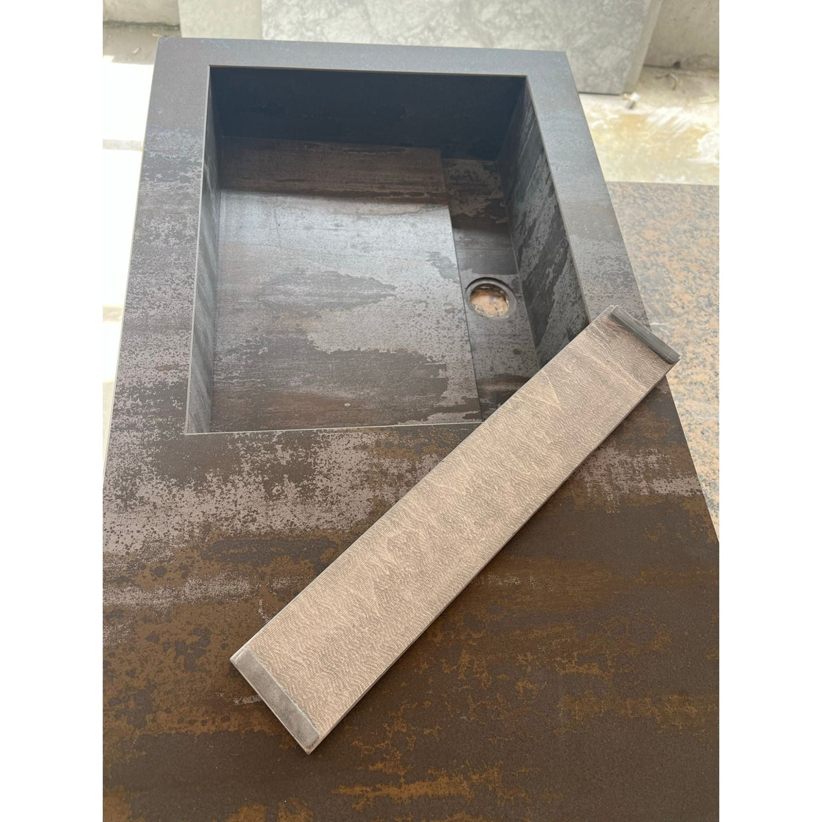 Engineered Porcelain Sink Dekton Trillium Handcrafted Natural Stone