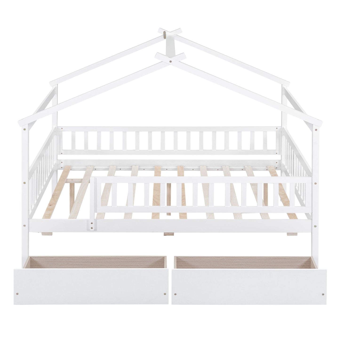 House Bed With 2 Drawers