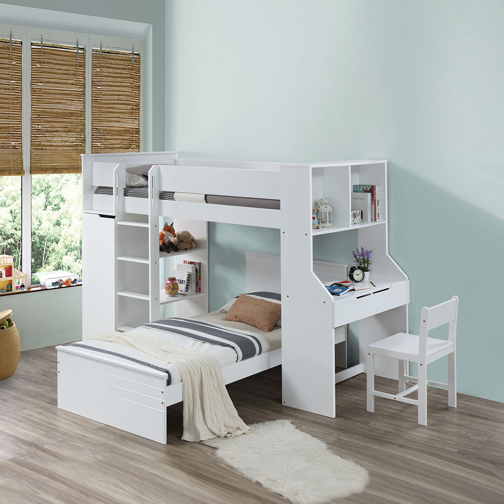 Ragna - Twin Bed - White