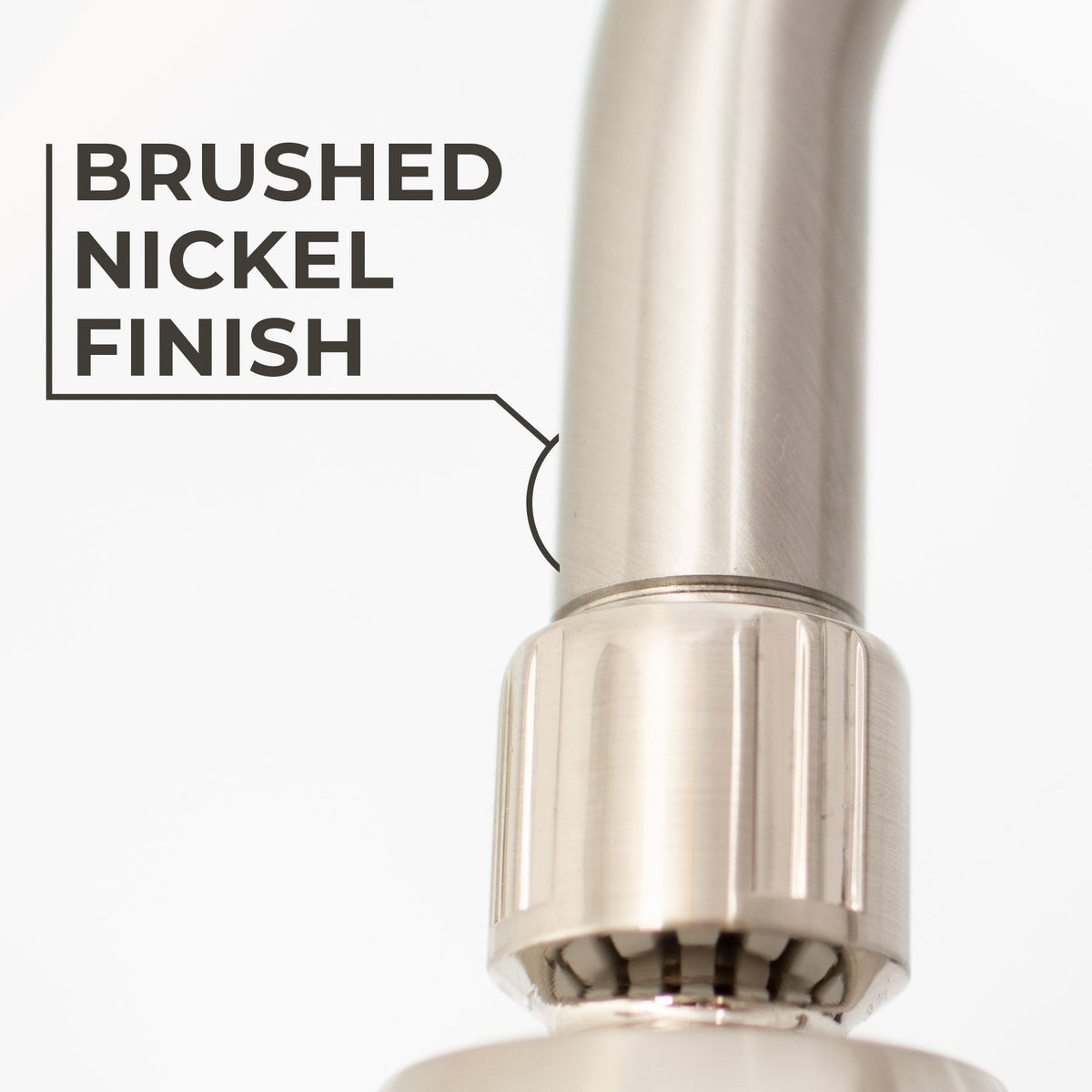 12 in. L-Shaped Shower Head Extension Arm (Brushed Nickel Finish)