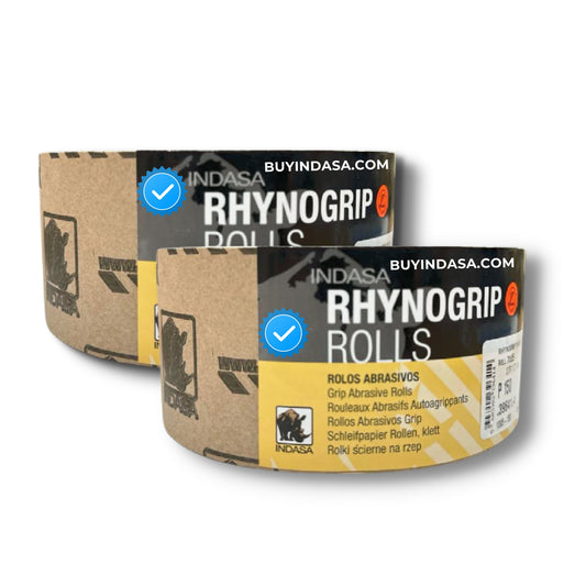 Indasa 2.75" PSA Long Board Sanding Rolls – Rhynostick Plus Line, Sticky-Back, 40–800 Grit (1096 Series)