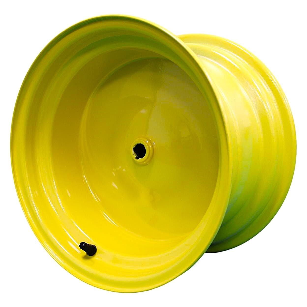 Antego 12x7.5 Yellow Keyed-Hub Mower Wheels, Fits John Deere GY20663, 2-Pack