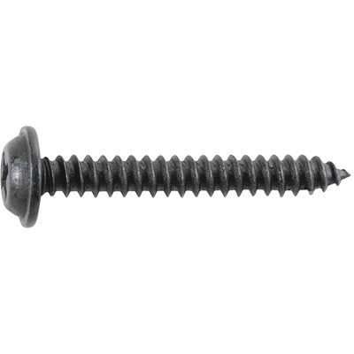 #8 x 1-1/4in Phillips Flat Top Washer Tapping Screw Black E-Coat