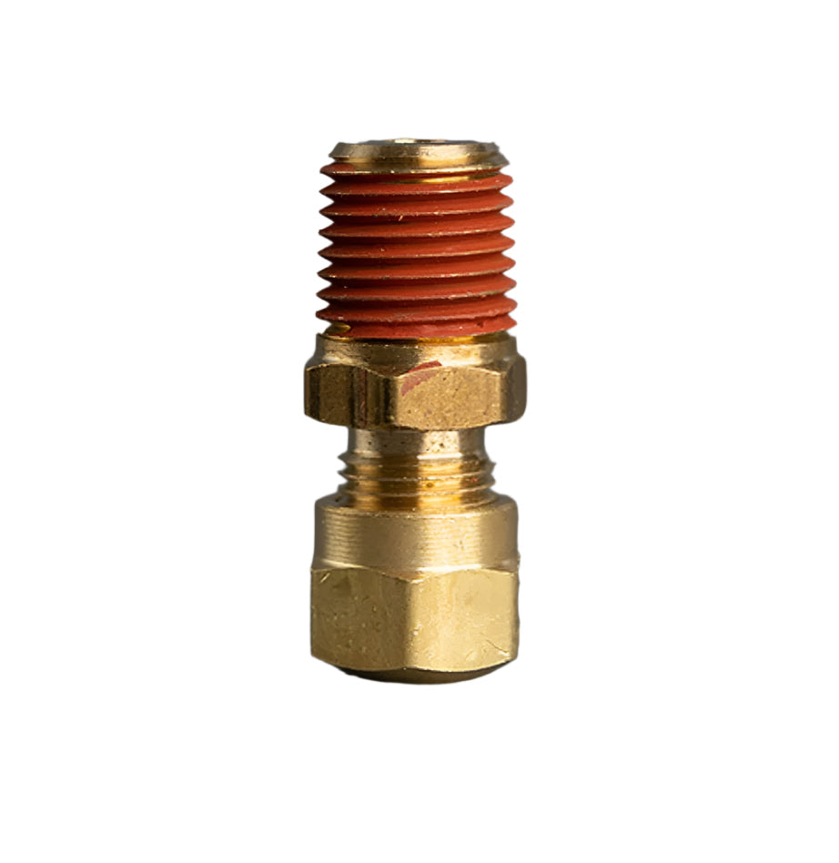1/4in Tube to 1/8in Male Pipe Brass DOT Connector