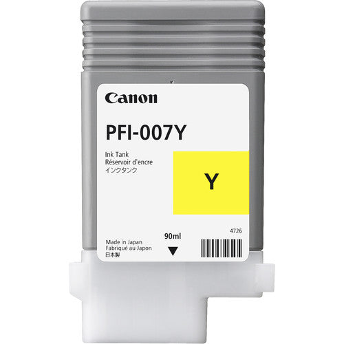 Canon PFI-007Y Yellow Ink Tank (90ml)