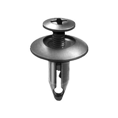 11/16 x 11/16in Push Type Retainer Black