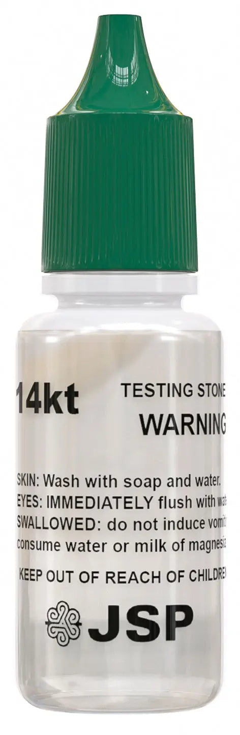 JSP 14K Gold Jewelry Acid Test Kit for Bars Coins Precious Metals w/ Test Stone