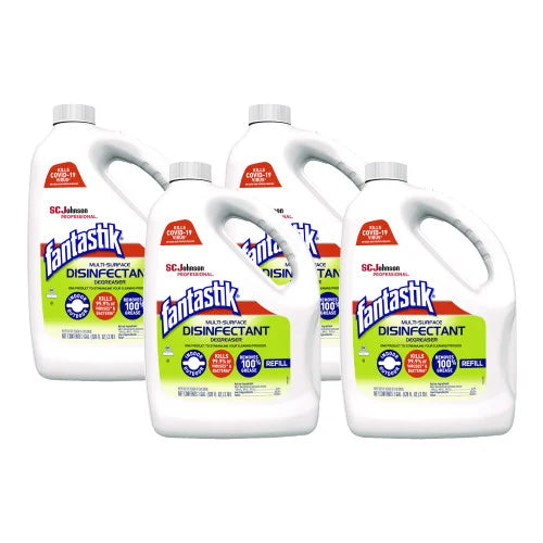 Fantastik® Multi-Surface Disinfectant Degreaser, Pleasant Scent, 1 Gal. Bottle, 4 Bottles (311930)