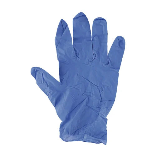 Boardwalk® Disposable Nitrile Gloves, Medium, Blue, 4 mil, 100/BX (BWK380MBXA)