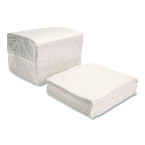 Boardwalk Dinner Napkins, 1-Ply, 16" x 16", White, 250/Pack, 12 Packs/Carton (1616NAPW)