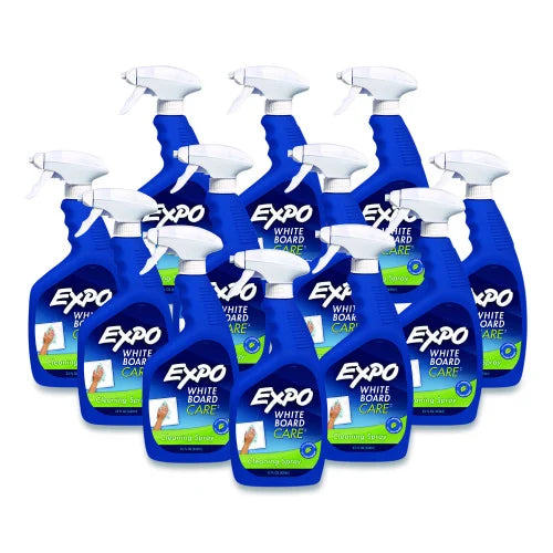 EXPO White Board CARE Dry Erase Surface Cleaner, 22 oz Spray Bottle, 12/Carton (1752229CT)