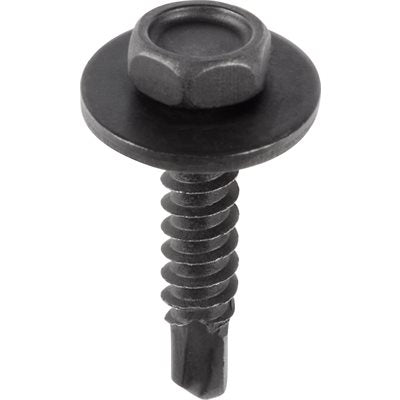 M4.2 x 20mm Hex Head Sems Tapping Screw Phosphate