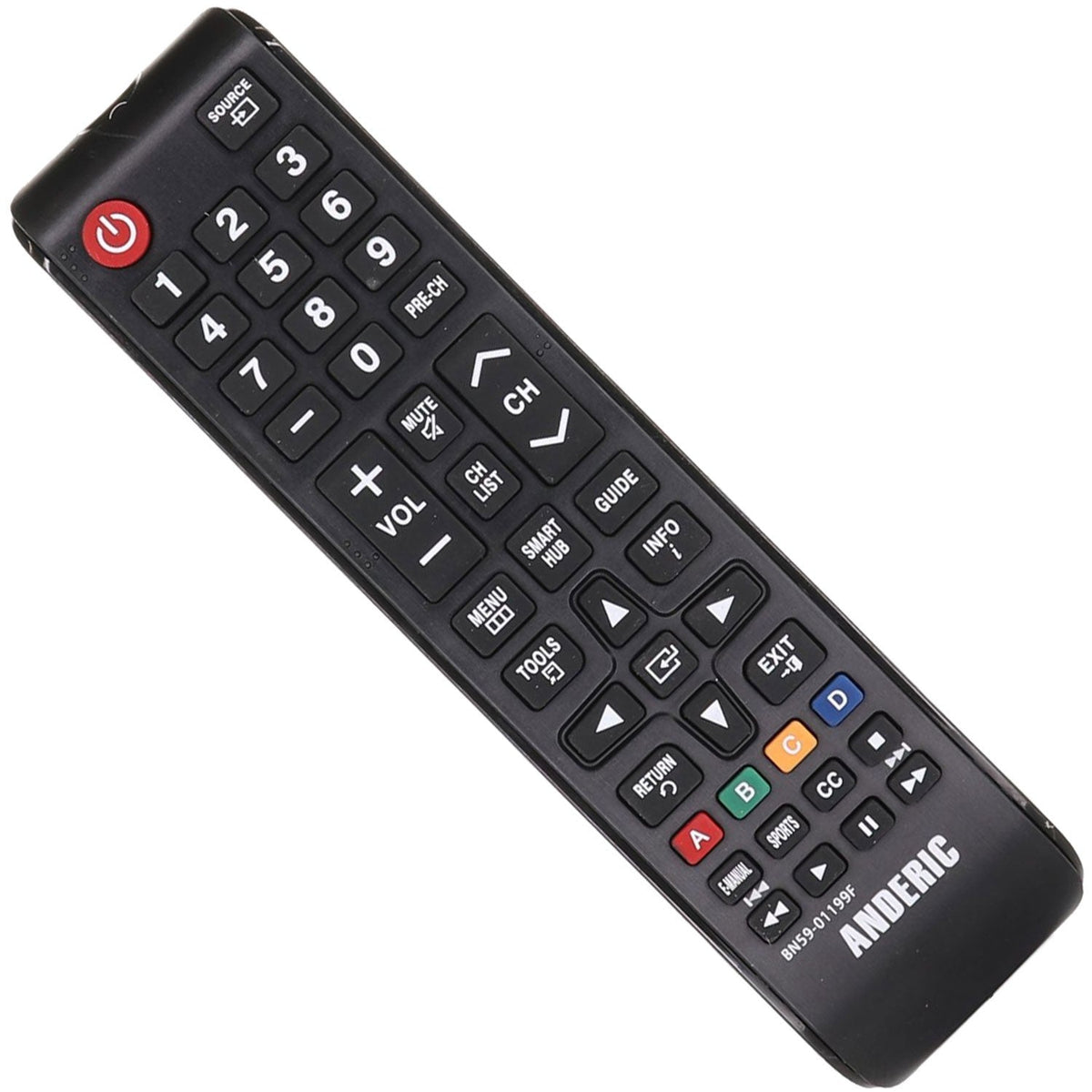 Anderic Substitute For Samsung BN81-15950A TV Remote Control - BN8115950A [BN5901199F]